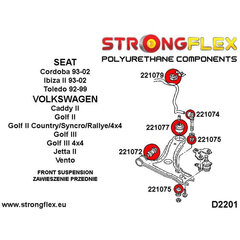 Priekinių įvorių komplektas Strongflex STF226017B kaina ir informacija | Auto reikmenys | pigu.lt