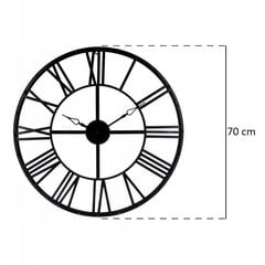 Metalinis sieninis laikrodis 70 cm kaina ir informacija | Laikrodžiai | pigu.lt