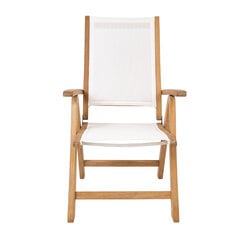 Sulankstoma kėdė laukui BALI, balta kaina ir informacija | Lauko kėdės, foteliai, pufai | pigu.lt