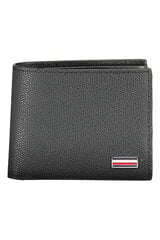 Piniginė vyrams Tommy Hilfiger AM0AM08604, juoda цена и информация | Мужские кошельки | pigu.lt