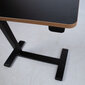 Rašomasis stalas ERGO su 1 varikliu 70x40cm, juodas kaina ir informacija | Kompiuteriniai, rašomieji stalai | pigu.lt