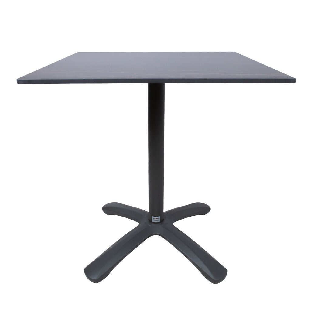 Lauko stalas Home4You Beida, 70x70cm, pilkas kaina ir informacija | Lauko stalai, staliukai | pigu.lt