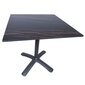 Lauko stalas Home4You Beida, 70x70cm, pilkas kaina ir informacija | Lauko stalai, staliukai | pigu.lt