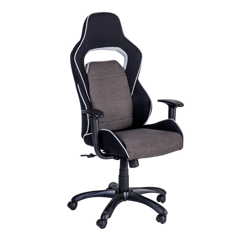 Darbo kėdė COMFORT, juoda/pilka/balta kaina ir informacija | Biuro kėdės | pigu.lt