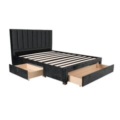 Кровать Grace, 160x200 см, темно-серая цена и информация | Кровати | pigu.lt