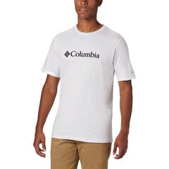 Футболка с коротким рукавом мужская Columbia  Basic Logo Белый цена и информация | Мужские футболки | pigu.lt