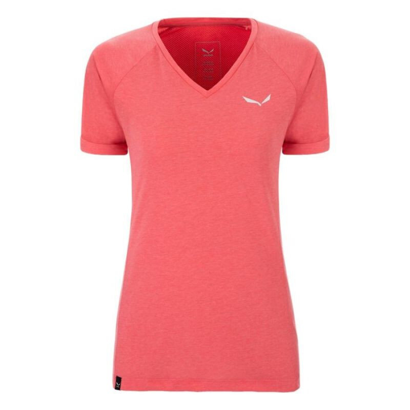 Marškinėliai moterims Salewa Puez Melange, rožiniai цена и информация | Sportinė apranga moterims | pigu.lt