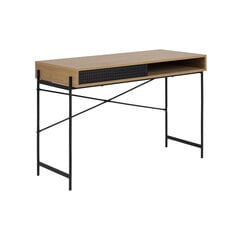 Rašomasis stalas Angus, rudas/juodas kaina ir informacija | Kompiuteriniai, rašomieji stalai | pigu.lt