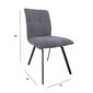 Valgomojo komplektas EDDY stalas, suolas, 4 kėdės kaina ir informacija | Valgomojo komplektai | pigu.lt