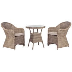 Садовая мебель TOSCANA (стол и 2 стула) цена и информация | Комплекты уличной мебели | pigu.lt