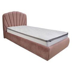 Кровать EVA 90x200cm, серый бархат цена и информация | Кровати | pigu.lt