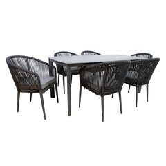 Садовая мебель ECCO стол и 6 стульев цена и информация | Комплекты уличной мебели | pigu.lt