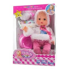 Žaislinis kūdikis Baby, rožinis kaina ir informacija | Žaislai mergaitėms | pigu.lt