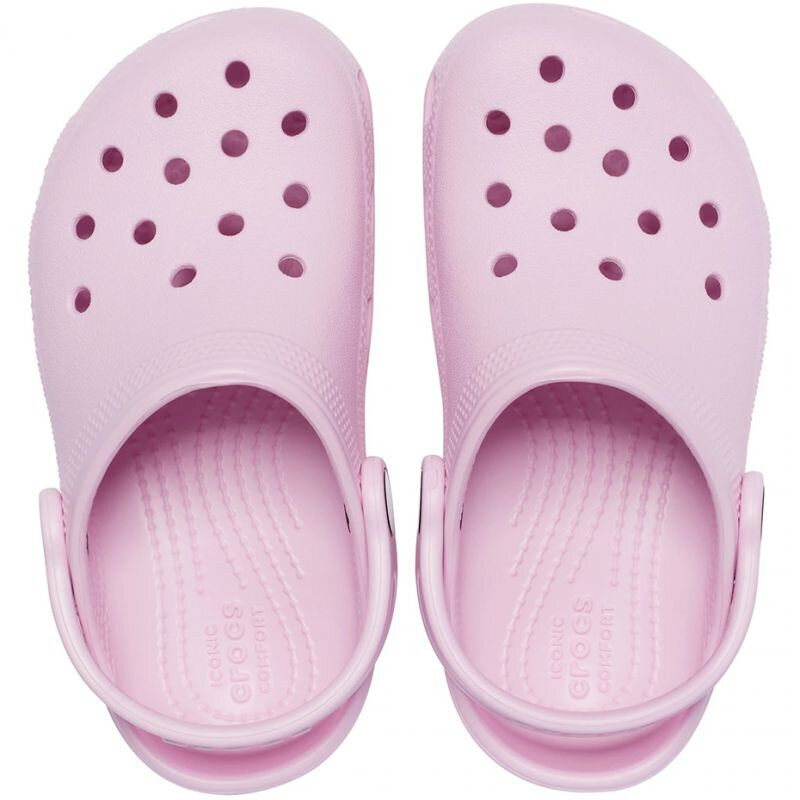 Crocs basutės vaikams Toddler Classic Clog 206990, rožinės kaina ir informacija | Guminės klumpės vaikams | pigu.lt