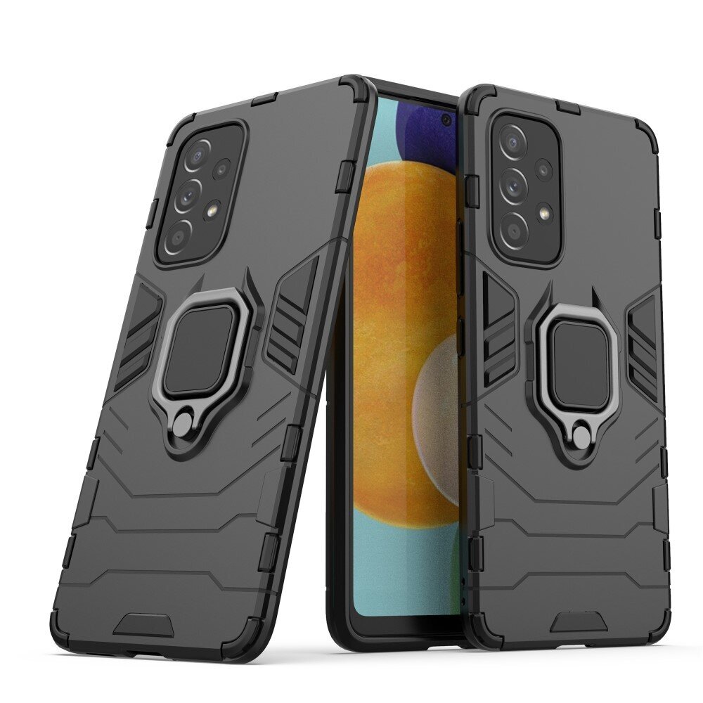 Dėklas Ring Armor skirtas Samsung Galaxy A13 4G, juoda kaina ir informacija | Telefono dėklai | pigu.lt
