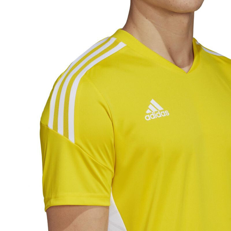 Futbolo marškinėliai vyrams Adidas Condivo 22 HD2267, geltoni цена и информация | Futbolo apranga ir kitos prekės | pigu.lt