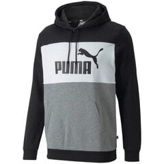 Мужской свитер Puma Colorblock Hoodie 84877201, черный цена и информация | Мужская спортивная одежда | pigu.lt