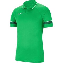 Nike vaikiški marškinėliai futbolui Dri-FIT Academy 21 Polo SS Jr CW6106, žali цена и информация | Футбольная форма и другие товары | pigu.lt