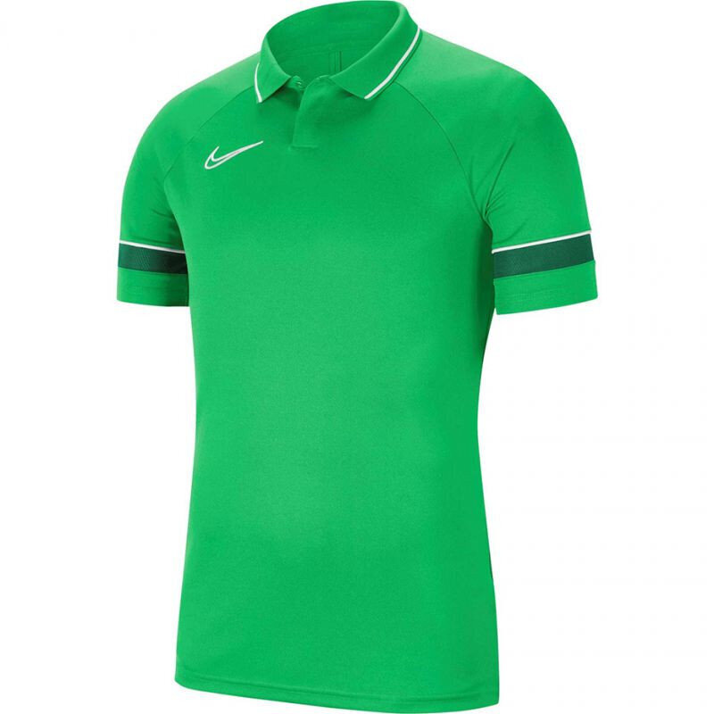 Nike vaikiški marškinėliai futbolui Dri-FIT Academy 21 Polo SS Jr CW6106, žali цена и информация | Futbolo apranga ir kitos prekės | pigu.lt