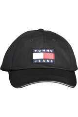 Kepurė vyrams Tommy Hilfiger AM0AM08252, juoda цена и информация | Мужские шарфы, шапки, перчатки | pigu.lt