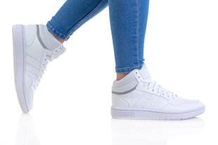 Sportiniai batai vaikams Adidas HOOPS MID 3.0 K GW0401, balti kaina ir informacija | Sportiniai batai vaikams | pigu.lt