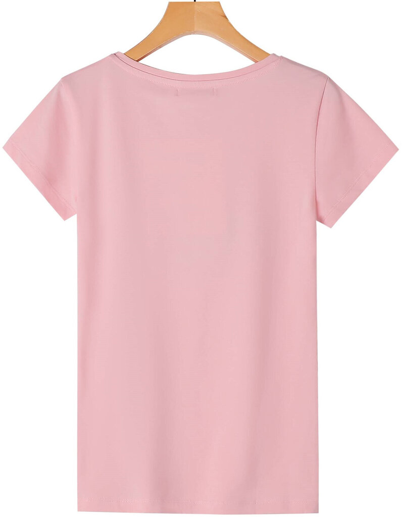 Marškinėliai moterims Glo Story, rožiniai kaina ir informacija | Marškinėliai moterims | pigu.lt