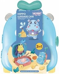 Чемодан Бегемот + водная игрушка WOOPIE Sand Set 3в1  цена и информация | Игрушки для песка, воды, пляжа | pigu.lt