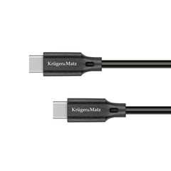 Кабель USB, type C - USB type C, 100 W, 2,5 m, Kruger&Matz Basic цена и информация | Кабели и провода | pigu.lt