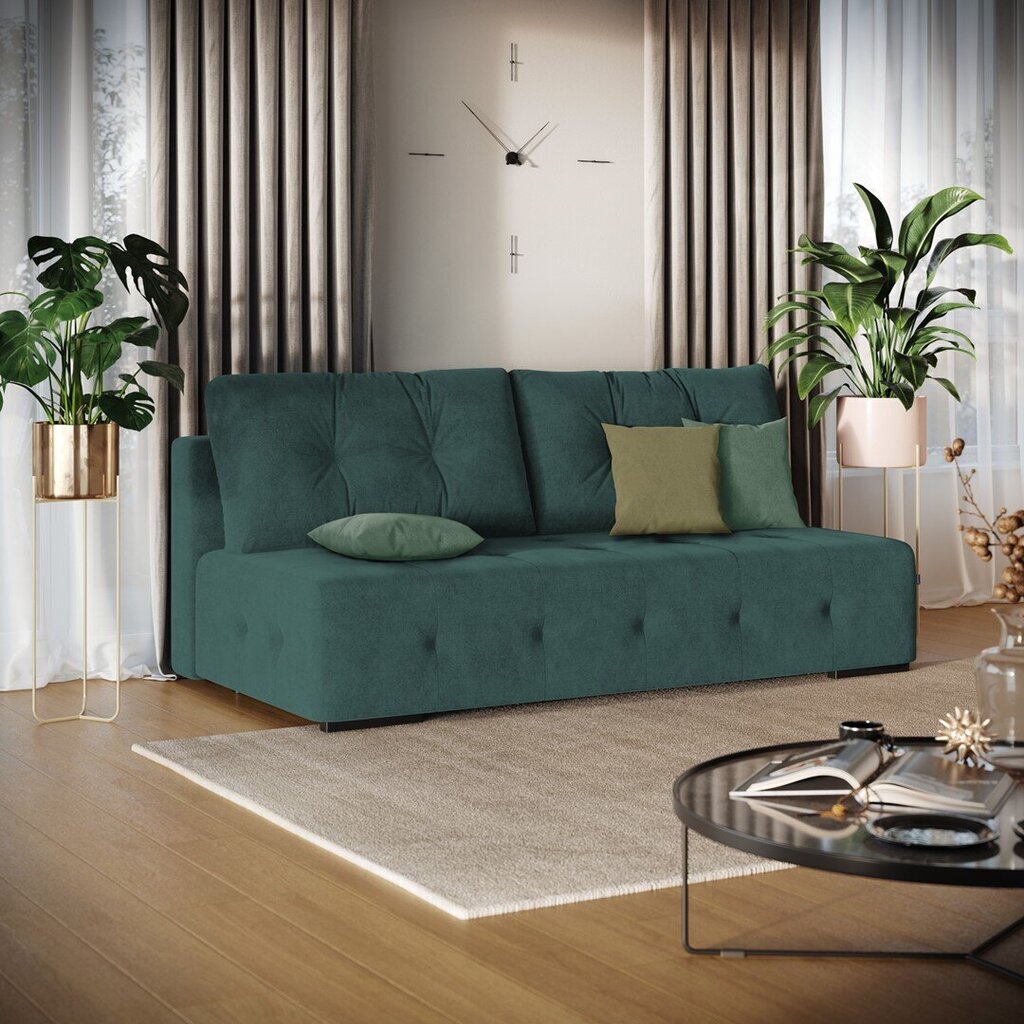 Trivietė sofa Homede Farina, žalia kaina ir informacija | Sofos | pigu.lt