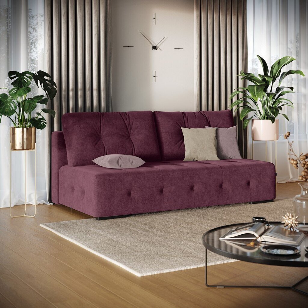 Trivietė sofa Homede Farina, raudona kaina ir informacija | Sofos | pigu.lt