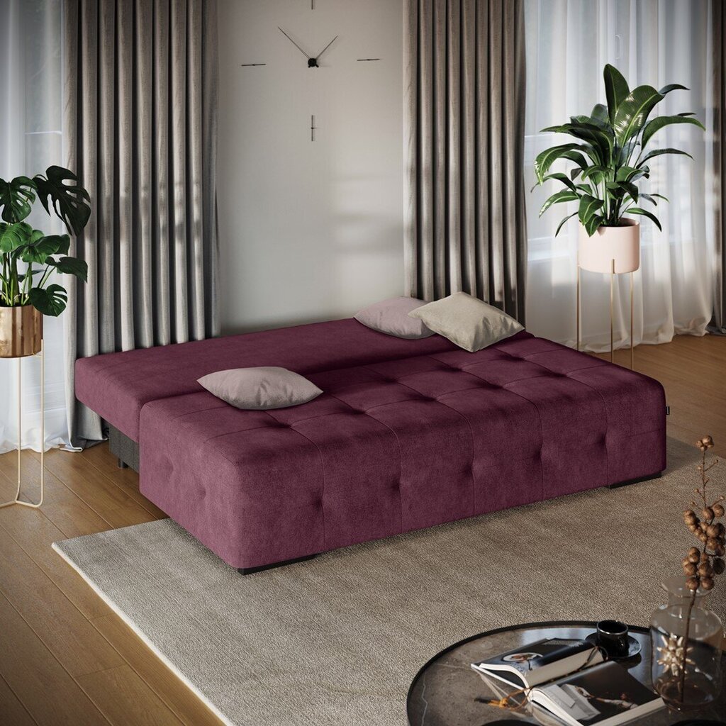 Trivietė sofa Homede Farina, raudona kaina ir informacija | Sofos | pigu.lt