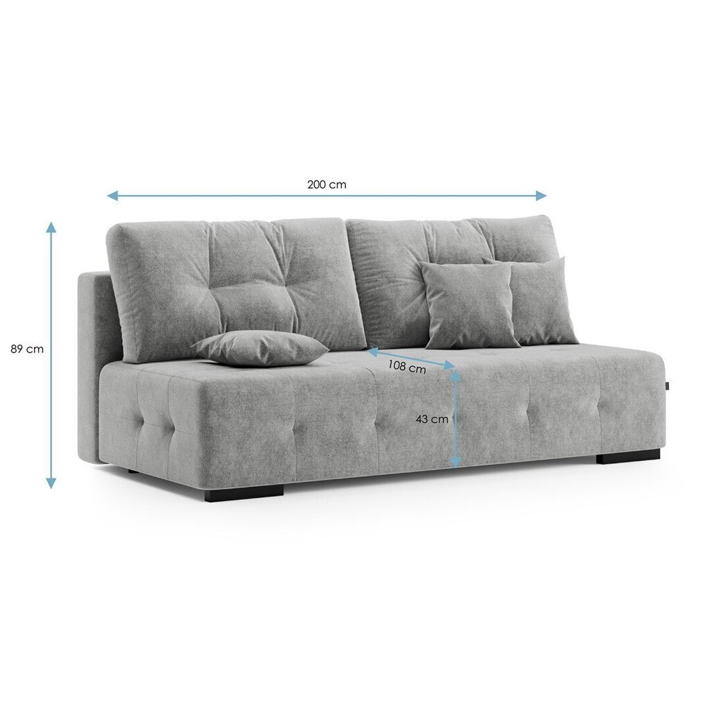 Trivietė sofa Homede Farina, raudona kaina ir informacija | Sofos | pigu.lt