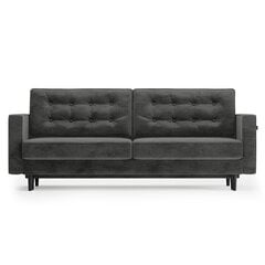 Trivietė sofa Homede Lova, tamsiai pilka kaina ir informacija | Sofos, sofos-lovos | pigu.lt