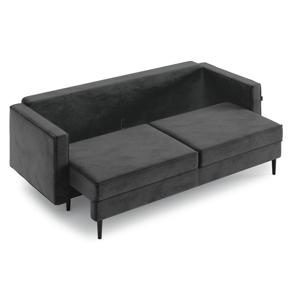 Trivietė sofa Homede Lova, tamsiai pilka цена и информация | Sofos | pigu.lt