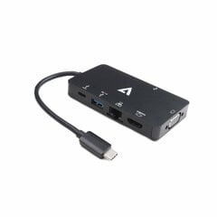 Адаптер USB C—HDMI V7 V7UC-2HDMI-BLK       Чёрный цена и информация | Адаптеры, USB-разветвители | pigu.lt