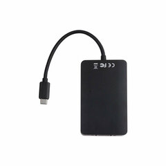 Адаптер USB C—HDMI V7 V7UC-2HDMI-BLK       Чёрный цена и информация | Адаптеры, USB-разветвители | pigu.lt