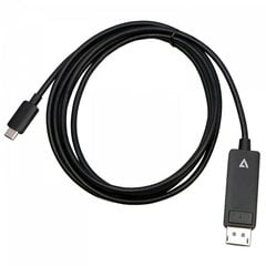 Адаптер USB C—DisplayPort V7 V7USBCDP14-2M        (2 m) 8K Ultra HD цена и информация | Адаптеры, USB-разветвители | pigu.lt