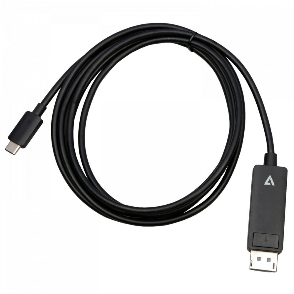 Adapteris V7 V7USBCDP14-2M USB C – DisplayPort, 2 m kaina ir informacija | Adapteriai, USB šakotuvai | pigu.lt