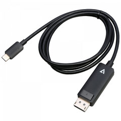 Адаптер USB C—DisplayPort V7 V7USBCDP14-1M        1 m 8K Ultra HD цена и информация | Адаптеры, USB-разветвители | pigu.lt