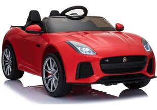 Одноместный электромобиль для детей Jaguar F-Type, красный блестящий цена и информация | Электромобили для детей | pigu.lt