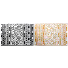 Kilimas DKD Home Decor Juoda Oranžinė polipropileno (150 x 210 x 1 cm) (2 pcs) kaina ir informacija | Kilimai | pigu.lt