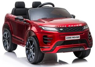 Dvivietis vaikiškas elektromobilis Lean Range Rover Evoque, raudonai dažytas kaina ir informacija | Elektromobiliai vaikams | pigu.lt