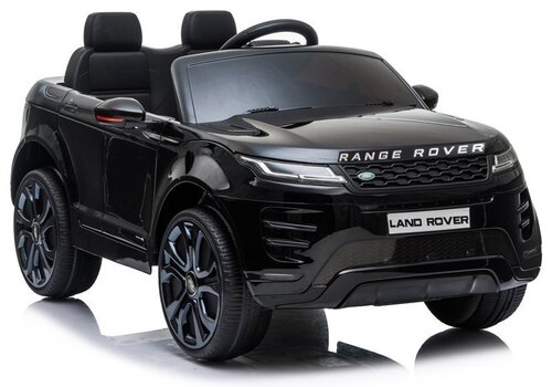 Двухместный детский электромобиль Lean Range Rover Evoque, окрашенный в черный цвет цена и информация | Электромобили для детей | pigu.lt