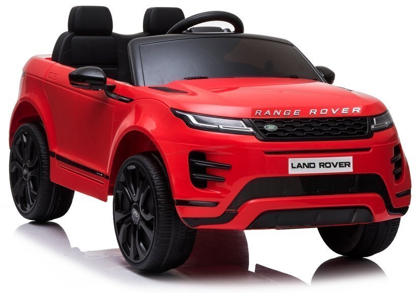 Dvivietis vaikiškas elektromobilis Lean Range Rover Evoque, raudonas kaina ir informacija | Elektromobiliai vaikams | pigu.lt