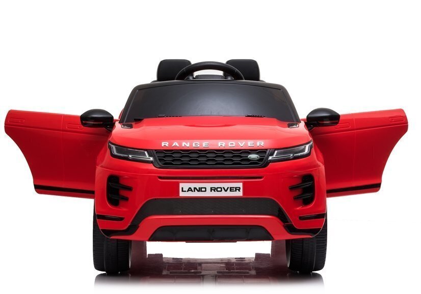 Dvivietis vaikiškas elektromobilis Lean Range Rover Evoque, raudonas kaina ir informacija | Elektromobiliai vaikams | pigu.lt