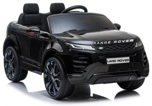 Двухместный детский электромобиль Lean Range Rover Evoque, черный цена и информация | Электромобили для детей | pigu.lt