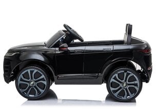 Dvivietis vaikiškas elektromobilis Lean Range Rover Evoque, juodas kaina ir informacija | Elektromobiliai vaikams | pigu.lt