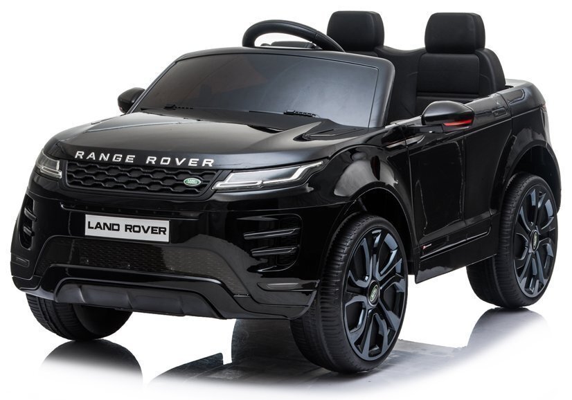 Dvivietis vaikiškas elektromobilis Lean Range Rover Evoque, juodas kaina ir informacija | Elektromobiliai vaikams | pigu.lt