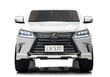 Dvivietis vaikiškas elektromobilis Lexus DK-LX570, baltas kaina ir informacija | Elektromobiliai vaikams | pigu.lt