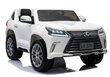 Dvivietis vaikiškas elektromobilis Lexus DK-LX570, baltas kaina ir informacija | Elektromobiliai vaikams | pigu.lt